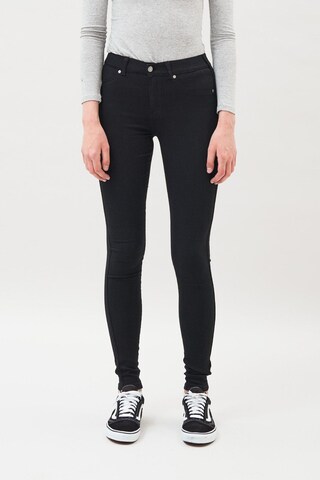 Dr. Denim Skinny Jeans 'Plenty' in Zwart: voorkant