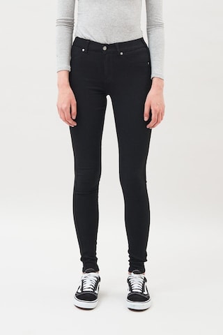 Dr. Denim Skinny Fit Дънки 'Plenty' в черно: отпред