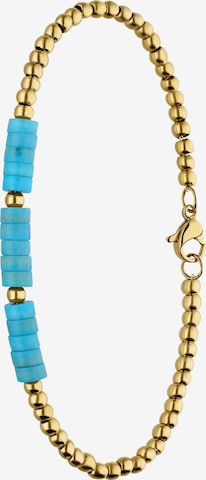 Lucardi Armband 'Naturstein' in Gold: Vorderseite