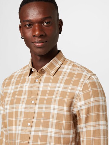 Regular fit Camicia di TOM TAILOR DENIM in beige