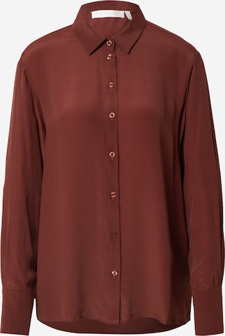 Guido Maria Kretschmer Women Blouse 'Lacey' in Brown: front