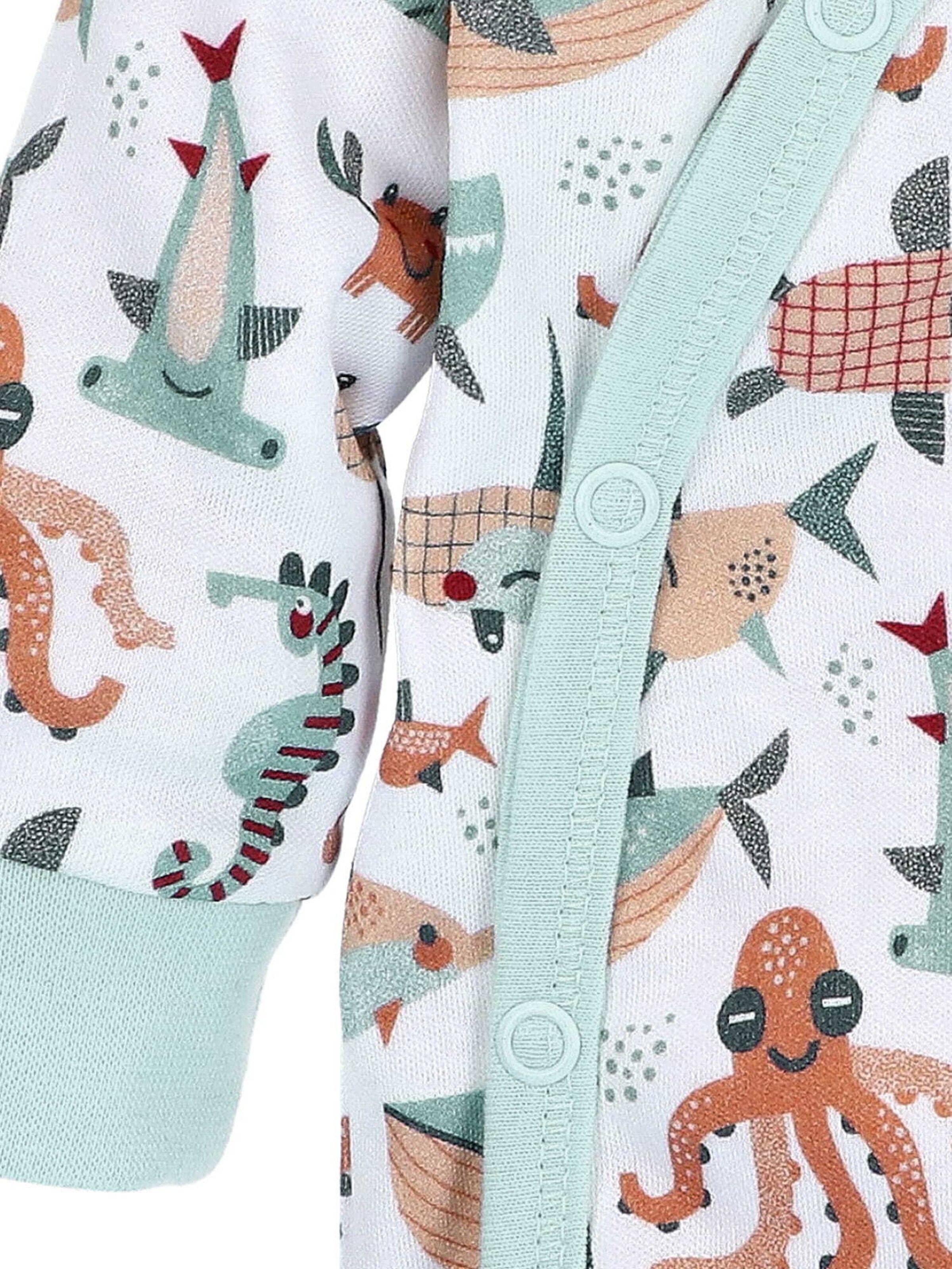 NINI Rompertje/body 'Meerestiere' in Wit