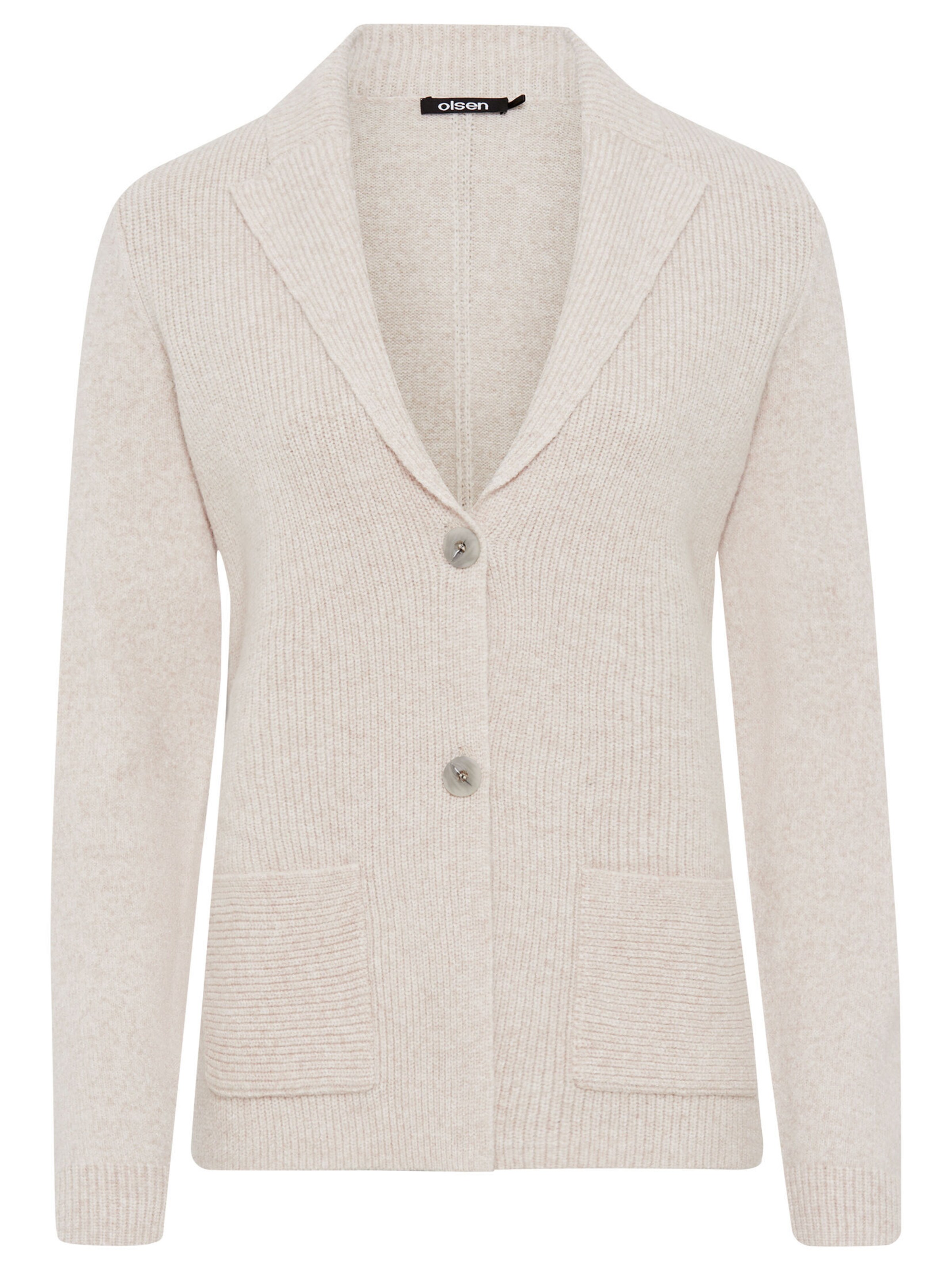 Olsen Strickjacke in Beige: Vorderseite