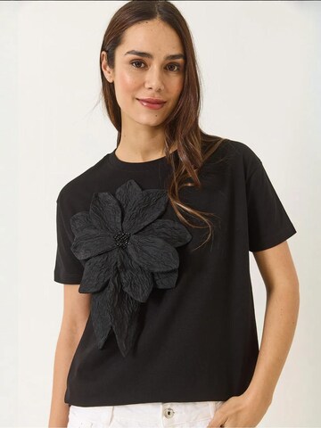 Bianco Lucci T-Shirt in Schwarz
