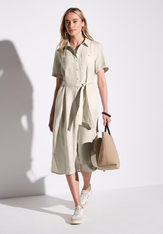 STREET ONE Shirt Dress in Beige