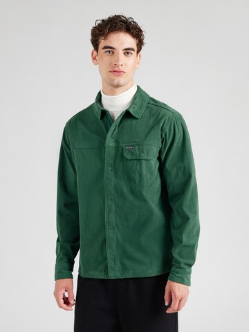 COLUMBIA Regular fit Athletic button up shirt in Green: front