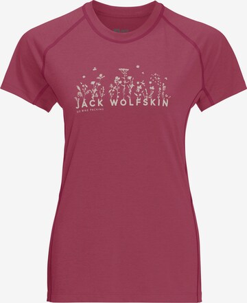 JACK WOLFSKIN T-Shirt in Rot: predná strana