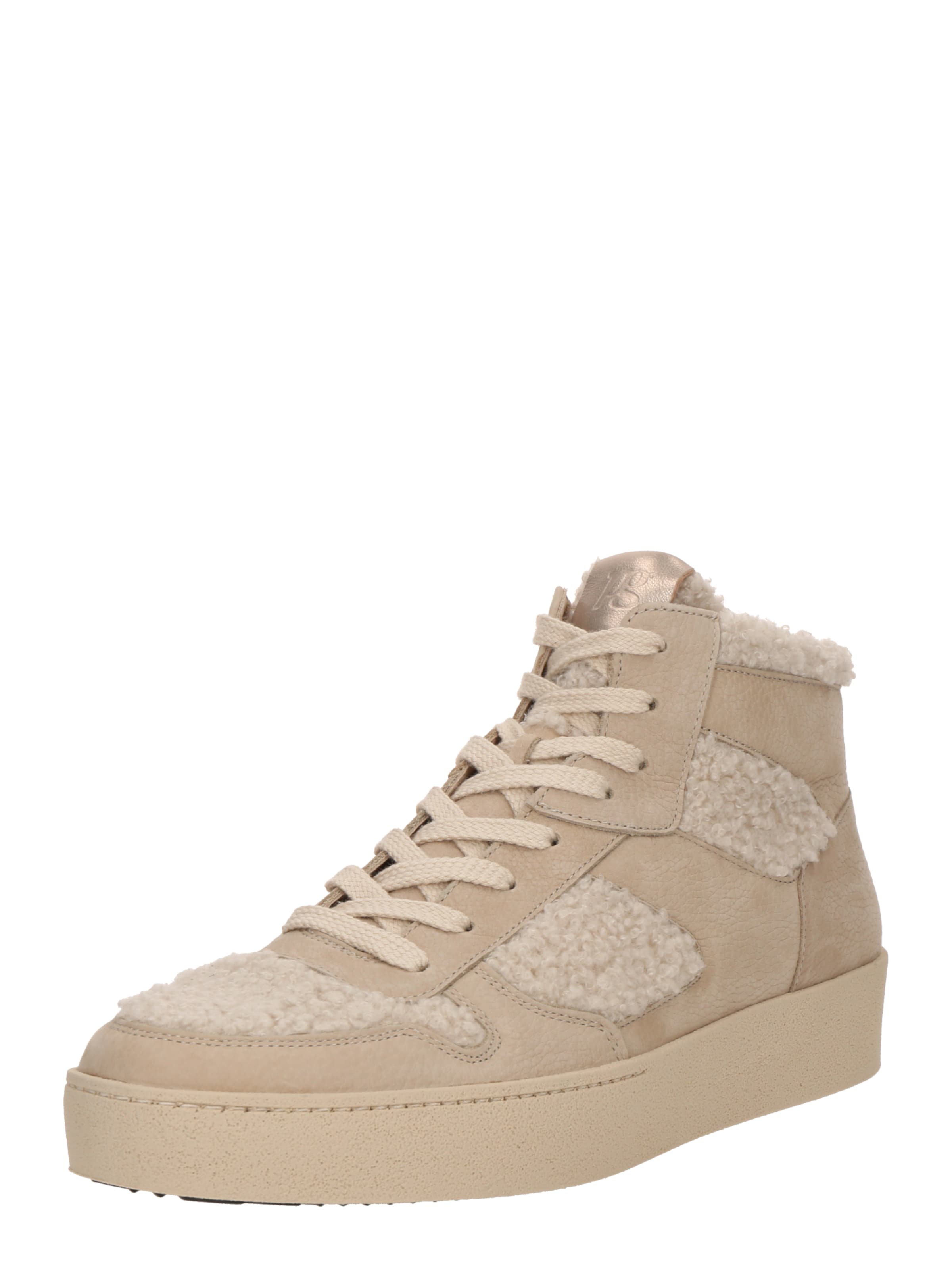 Paul Green Hög sneaker i beige: framsida