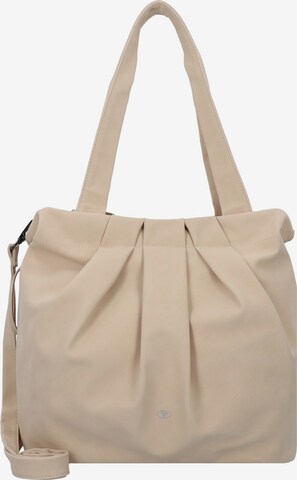 TOM TAILOR Schoudertas 'Aurelia' in Beige: voorkant