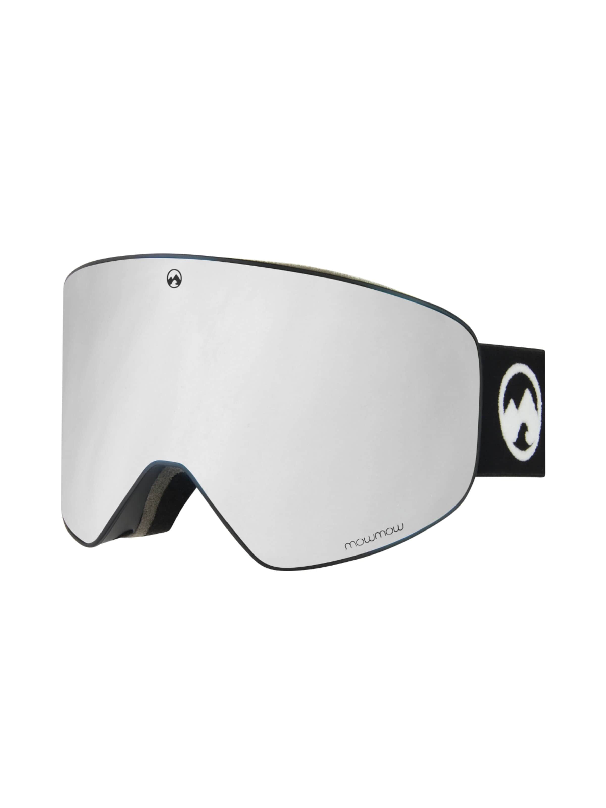 Mowmow Sportbril 'MowMow STEALTH Ski Goggles - Photochromic Lens - ECO: Bioresin Frame & Recycled - UV400 - Unisex' in Zilver: voorkant