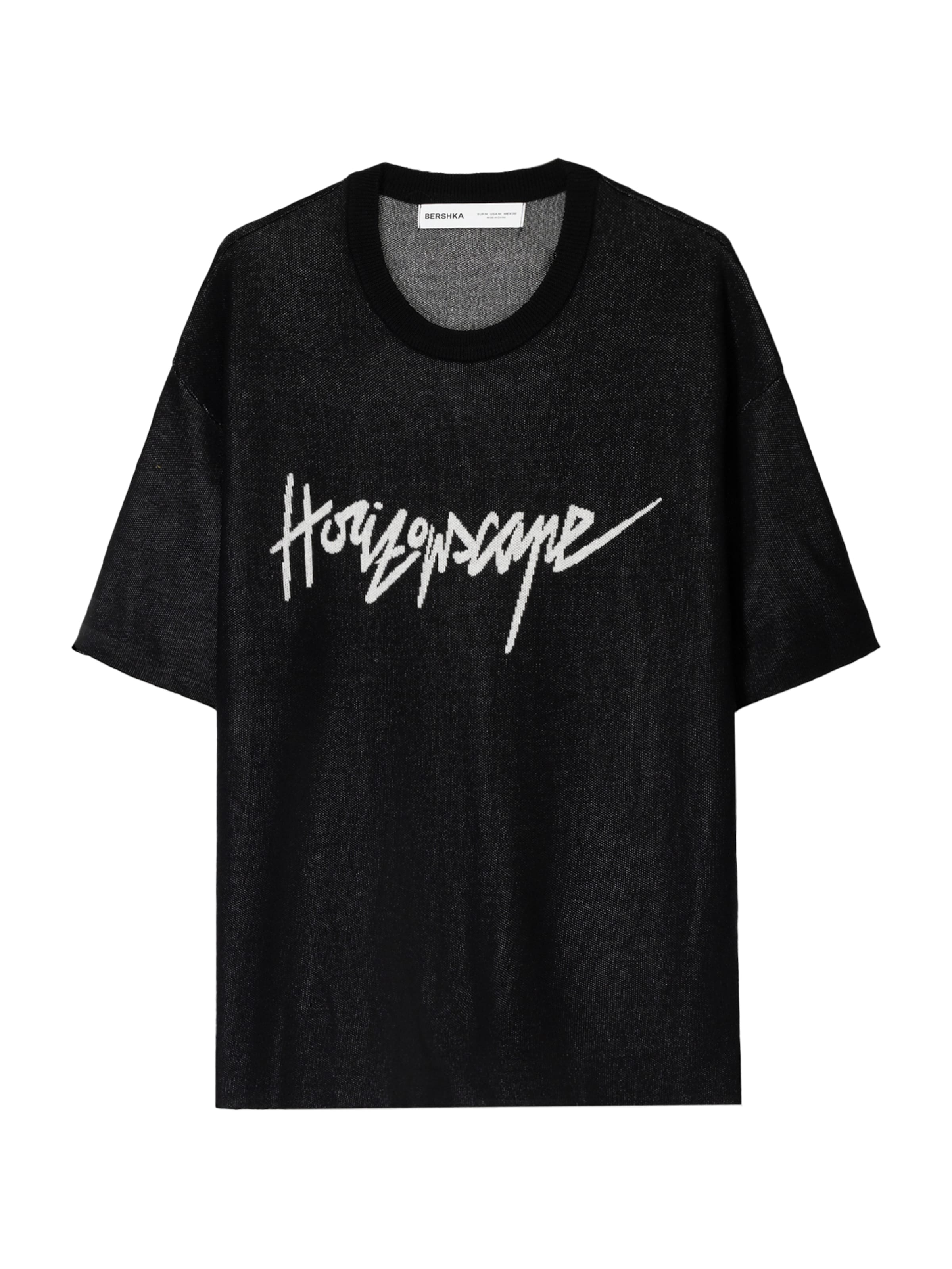 Maglietta di Bershka in nero: frontale