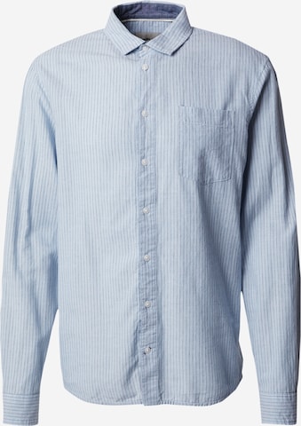 Coupe regular Chemise BLEND en bleu : devant