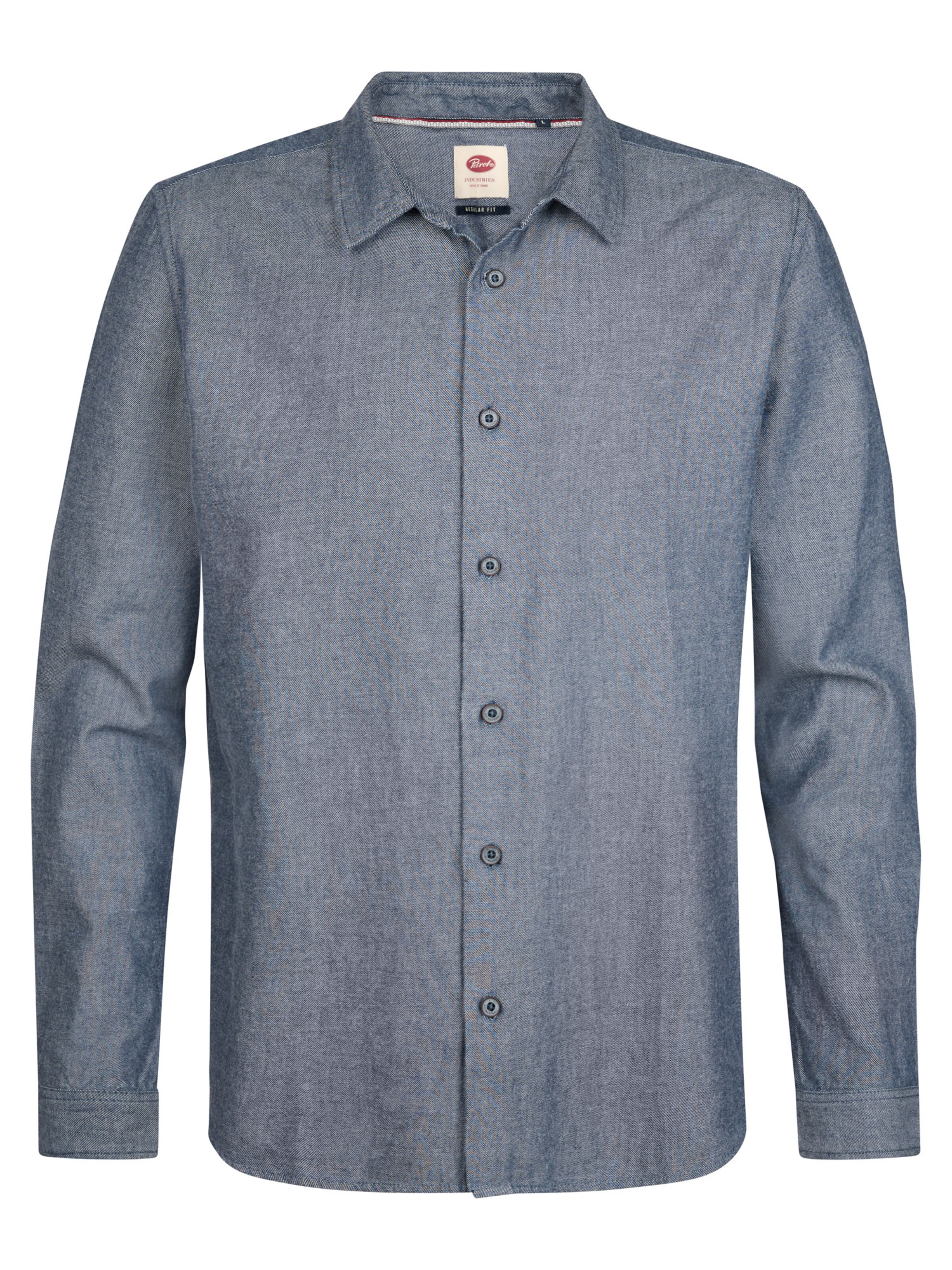 Petrol Industries Comfort Fit Hemd in Blau: Vorderseite