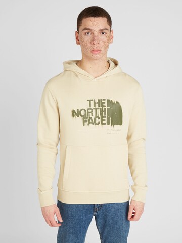 THE NORTH FACE Sweatshirt i beige: framsida