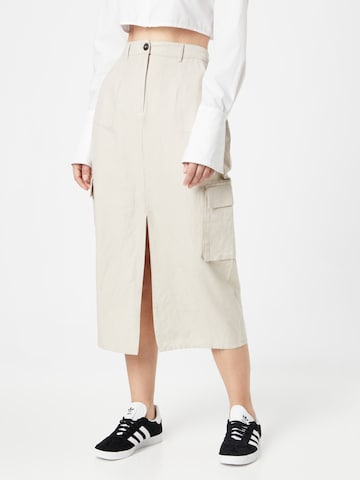 NA-KD Rok in Beige: voorkant