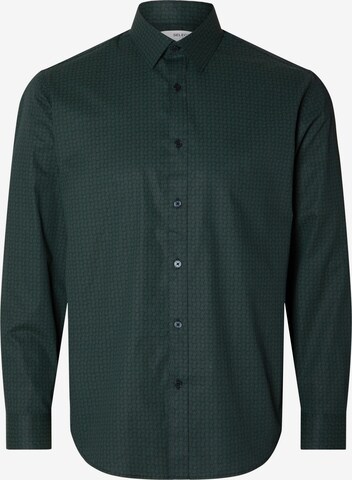 Coupe regular Chemise SELECTED HOMME en vert : devant