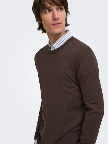 Pull-over 'ONSWYLER' Only & Sons en marron