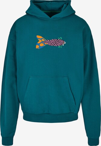 Merchcode Sweatshirt ' Yellow Submarine' in Groen: voorkant