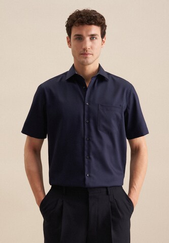 SEIDENSTICKER Regular fit Business shirt 'Smart Essentials' in Blue: front