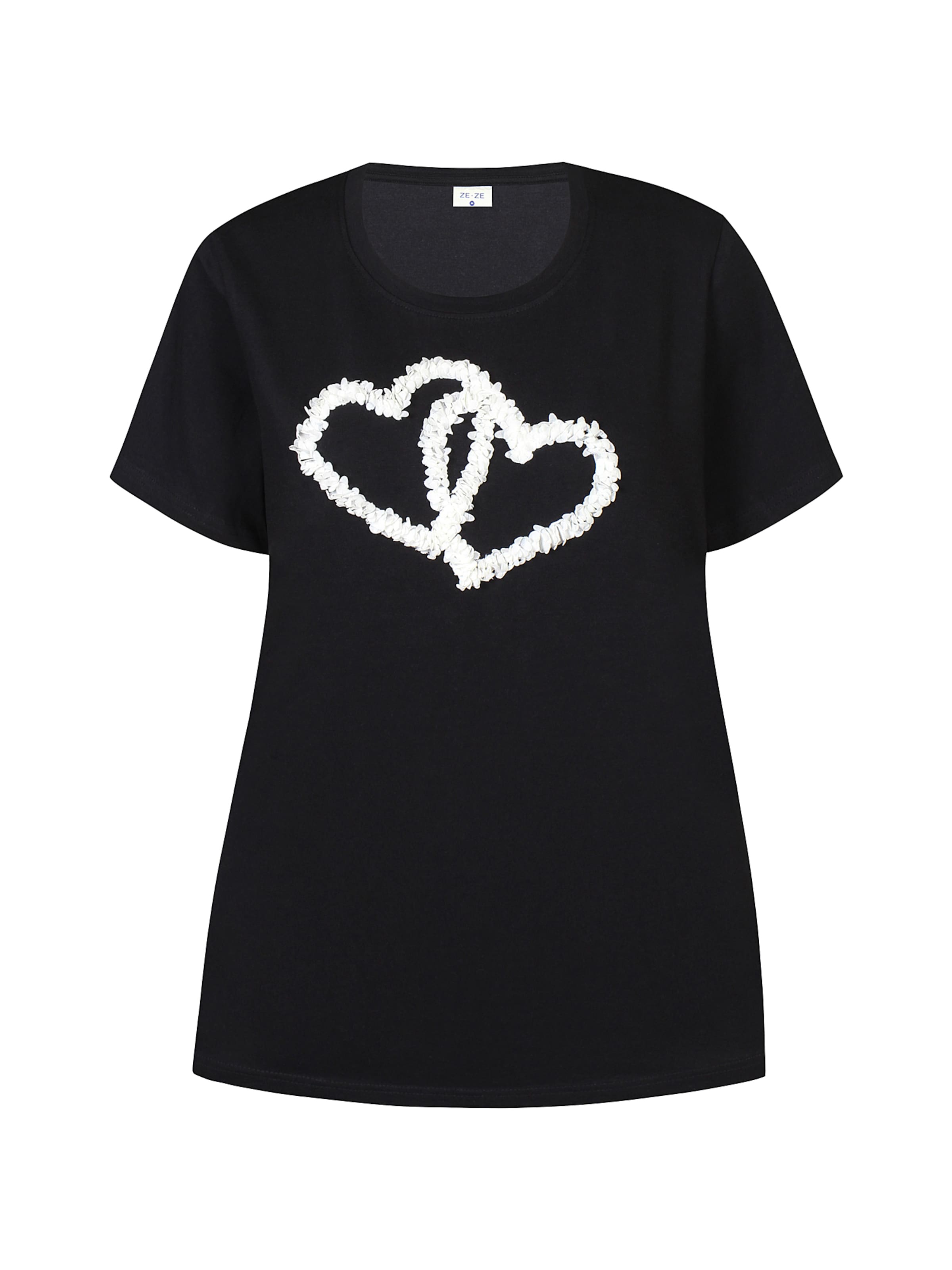 ze-ze Shirt 'Franca 159' in Zwart: voorkant
