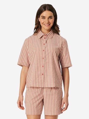 Pyjama 'Selected Premium' SCHIESSER en orange : devant