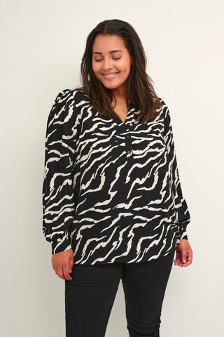 KAFFE CURVE Blouse 'Sonna' in Black: front