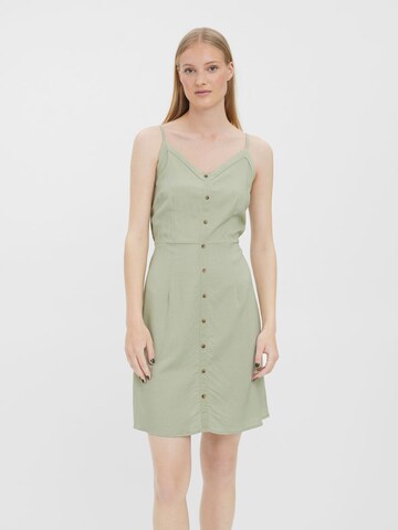 VERO MODA Zomerjurk 'Lubi' in Groen: voorkant