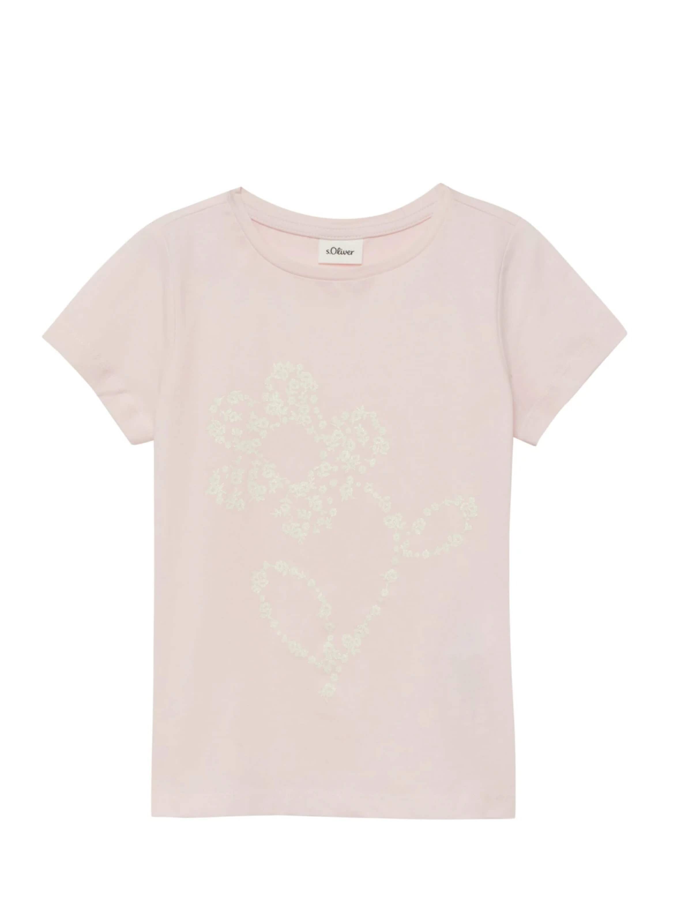 s.Oliver Shirt 's.Oliver - Meisjes t-shirt' in Beige: voorkant