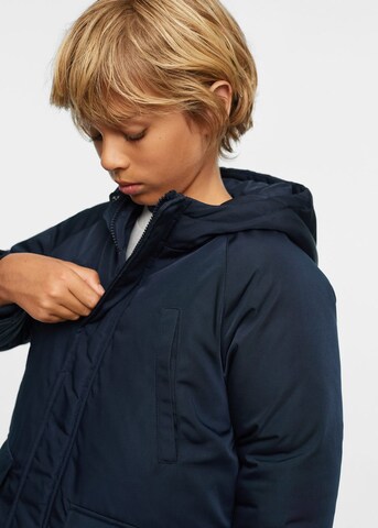 MANGO KIDS Winterjas 'School3' in Blauw