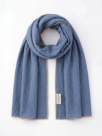 wundabaa Scarf 'mus 180x65' in Blue: front