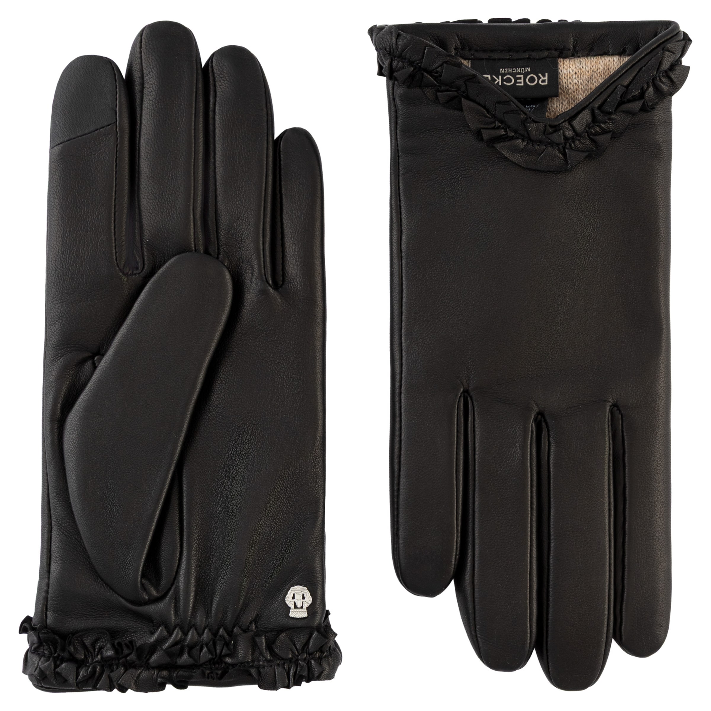 Roeckl Handschuhe 'Lyon' in Schwarz: Vorderseite