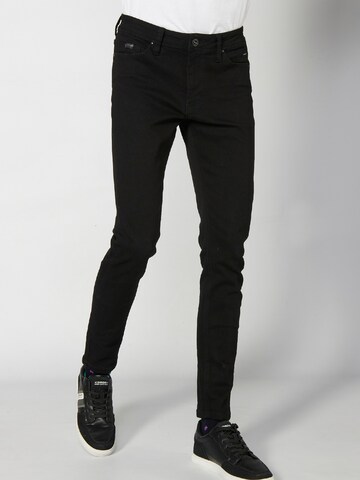 KOROSHI Skinny Jeans i svart: framsida