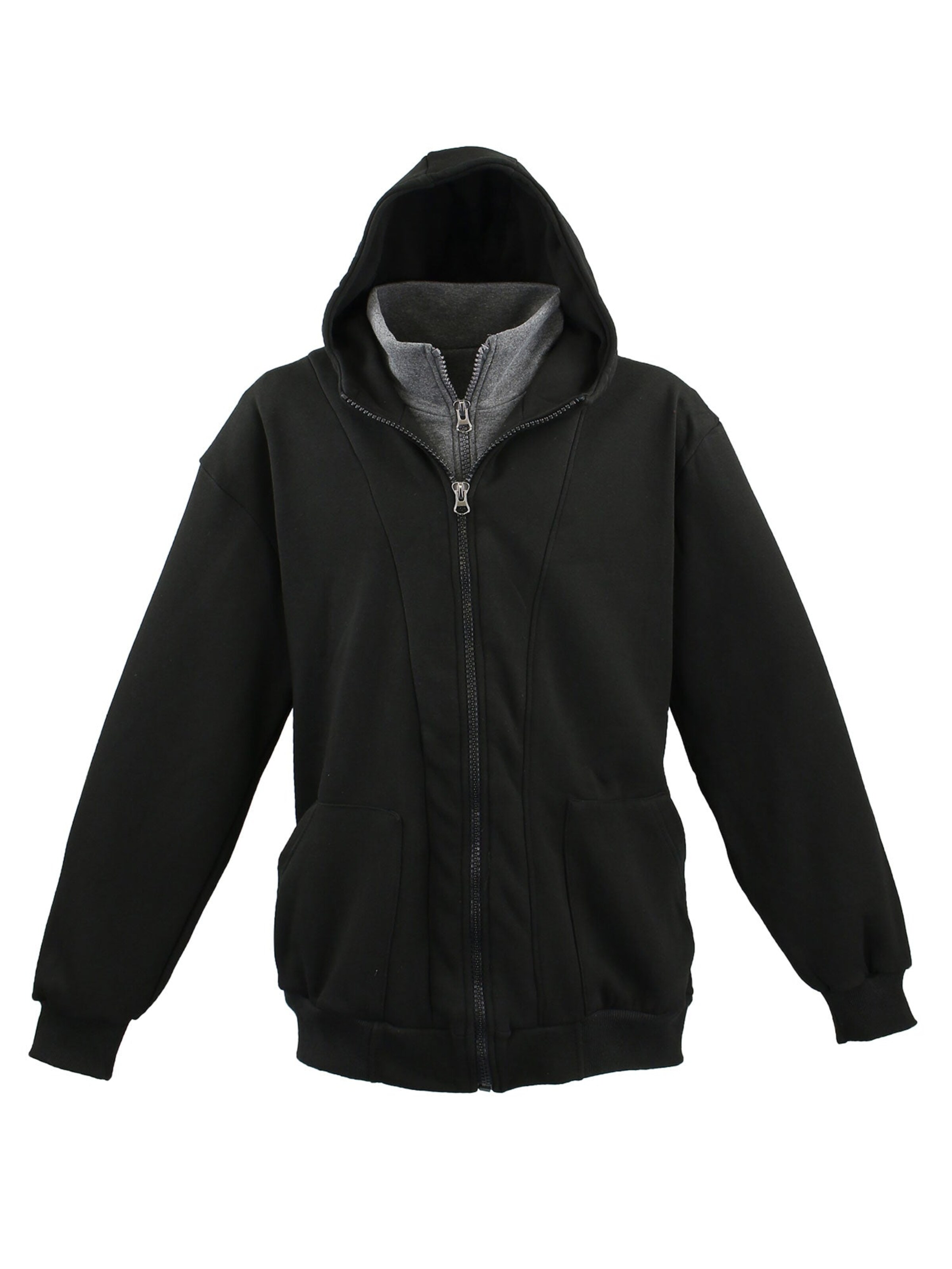 Lavecchia Sweatjacke 'LV-109'‌‌‌‌‌‌ in Schwarz: Vorderseite