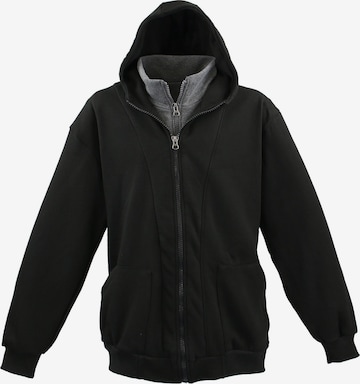 Lavecchia Sweatjacke 'LV-109' in Schwarz: Vorderseite