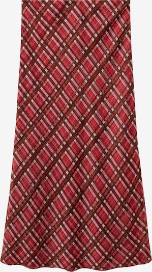 Fustă 'Grunge' MANGO pe roșu / roşu închis / alb, Vizualizare produs