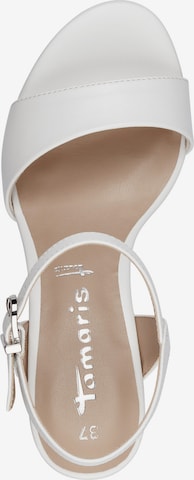 TAMARIS Strap sandal in White