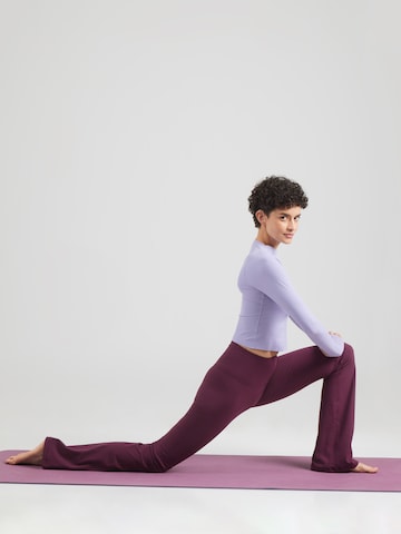 évasé Pantalon de sport Hey Honey en violet