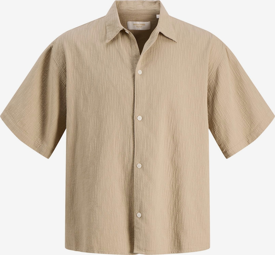 Comfort Fit Cămașă 'JORMONTAUK' de la JACK & JONES pe gri