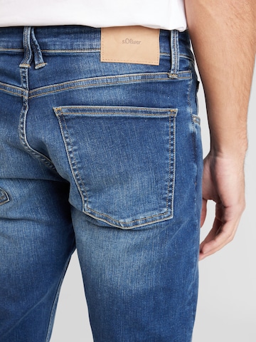 s.Oliver Slimfit Jeans 'Keith' in Blauw