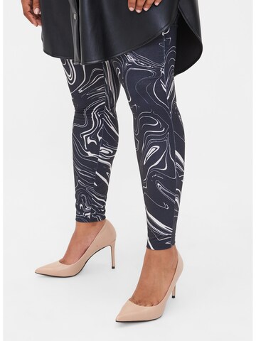 Zizzi Skinny Leggings 'Jadan' in Blauw