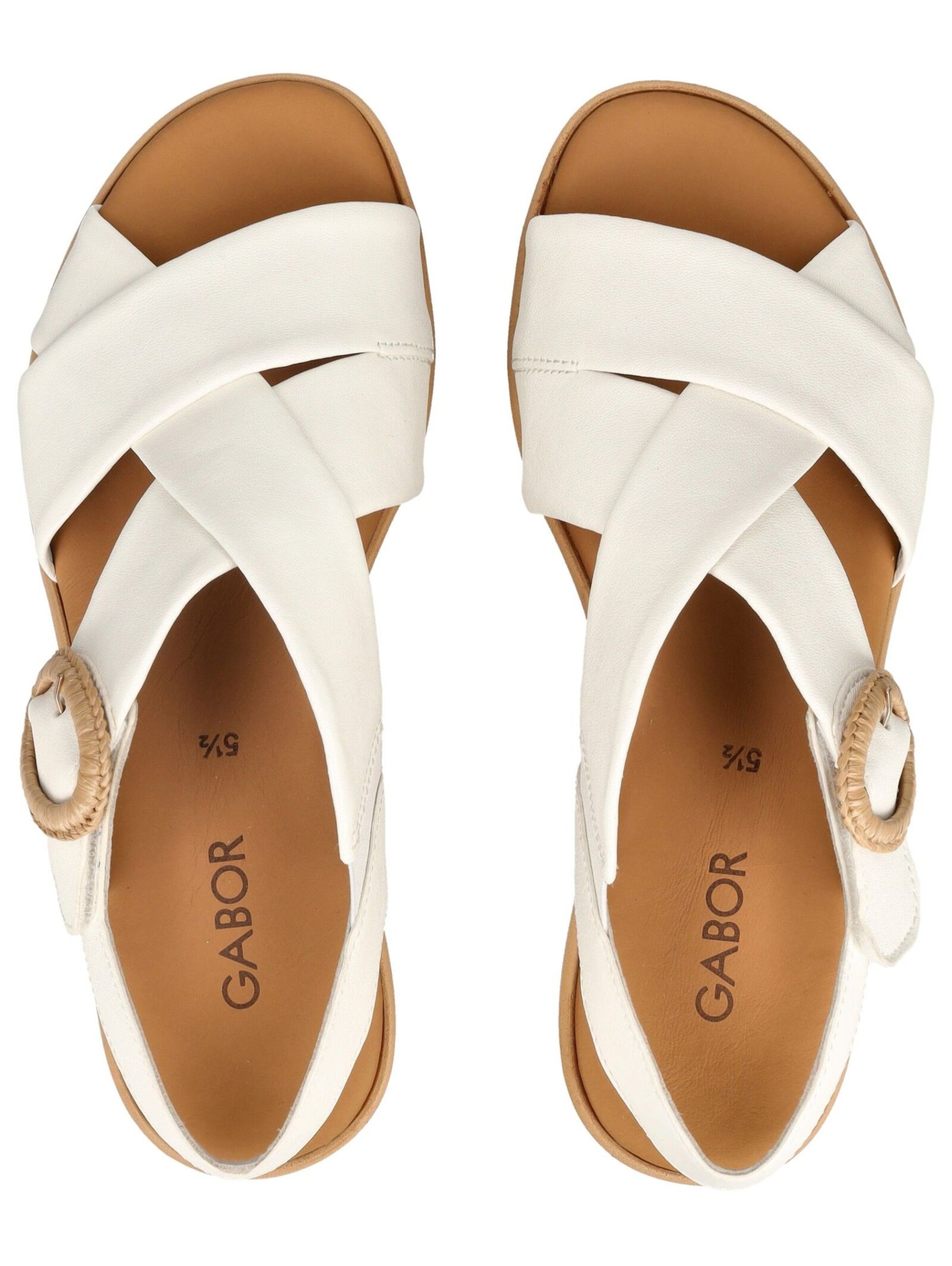 GABOR Sandalen met riem in Wit