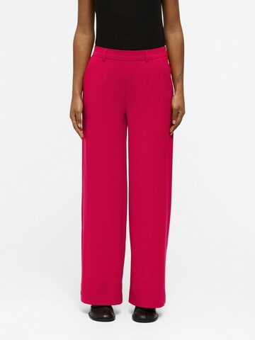 OBJECT Wide leg Broek 'Lisa' in Roze: voorkant