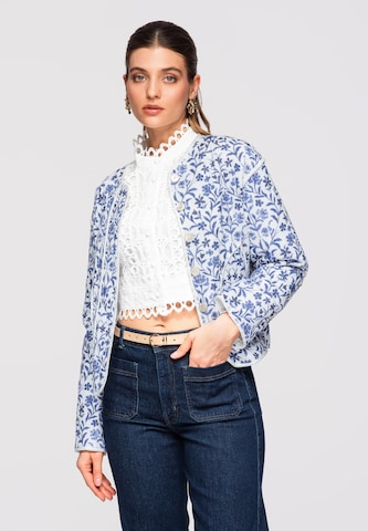 Ombre Tussenjas 'Jalp' in Blauw: voorkant