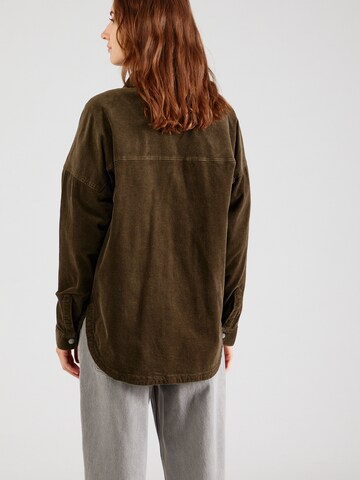 PULZ Jeans Between-Season Jacket 'PZ SALLY' in Green