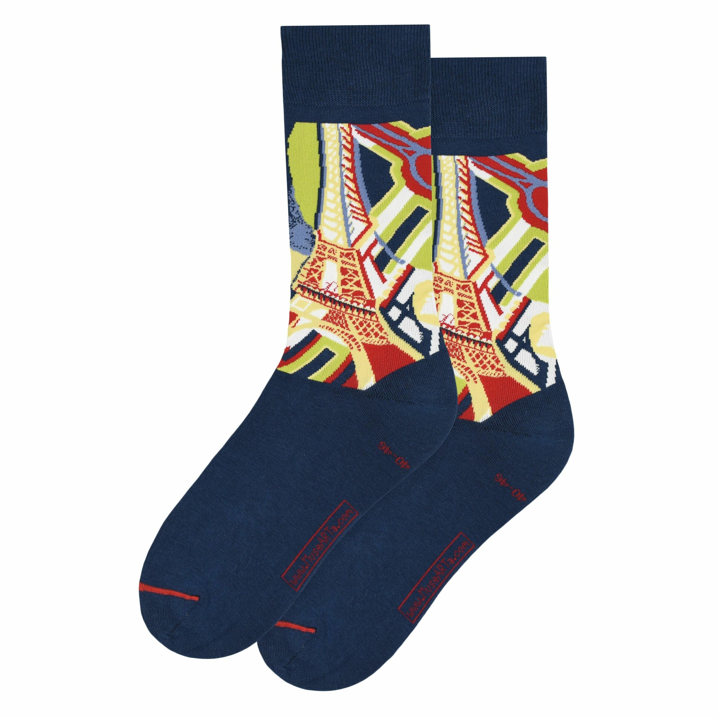 Frauen Wäsche MuseARTa Socken 'Robert Delaunay - Der Eiffelturm' in Mischfarben - RY42087