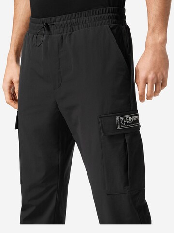 Regular Pantalon cargo Plein Sport en noir