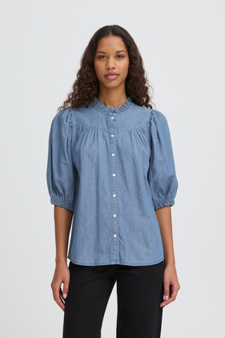 ICHI Blouse 'IHAncey' in Blue: front