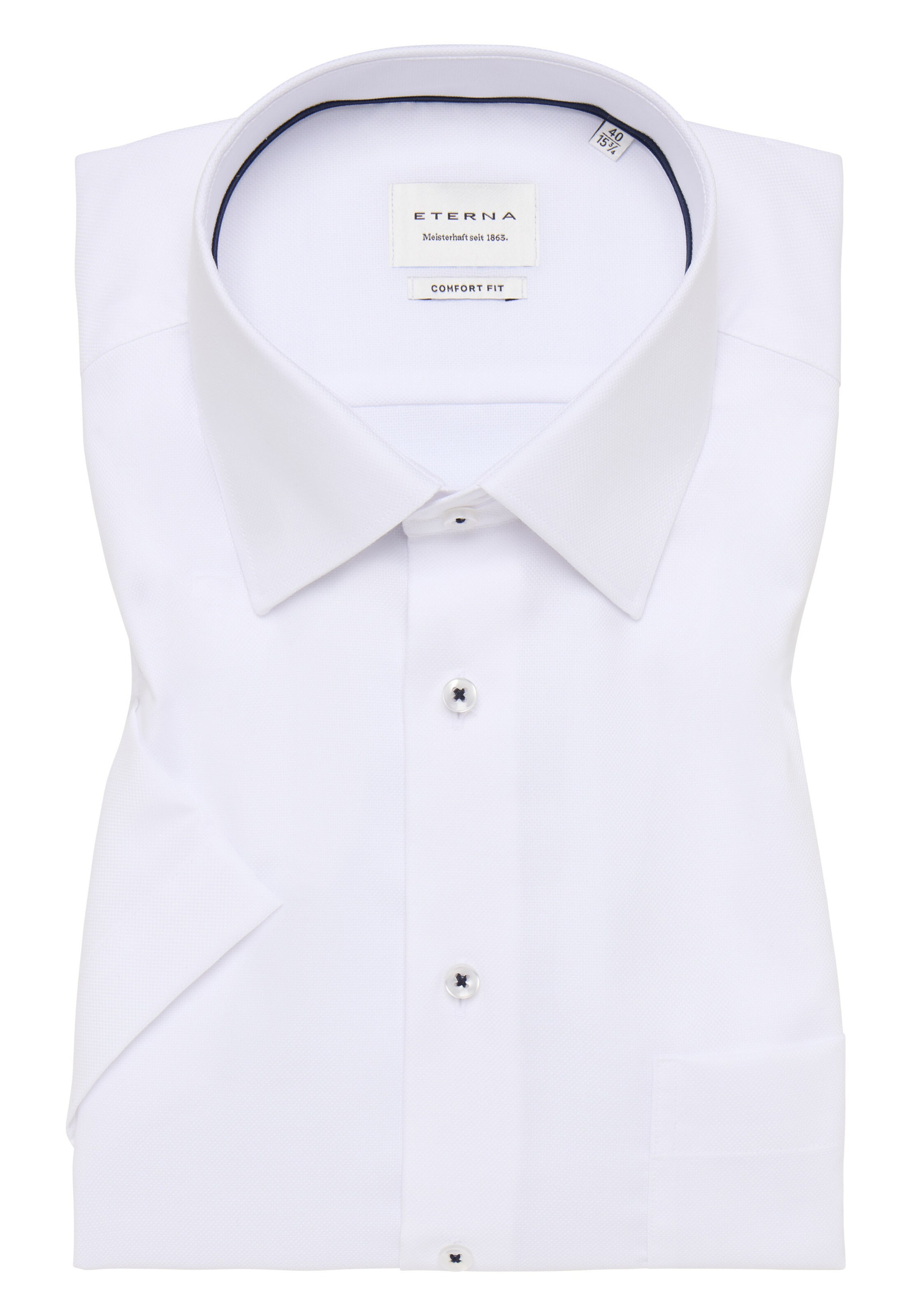 ETERNA Comfort Fit Hemd in Weiß