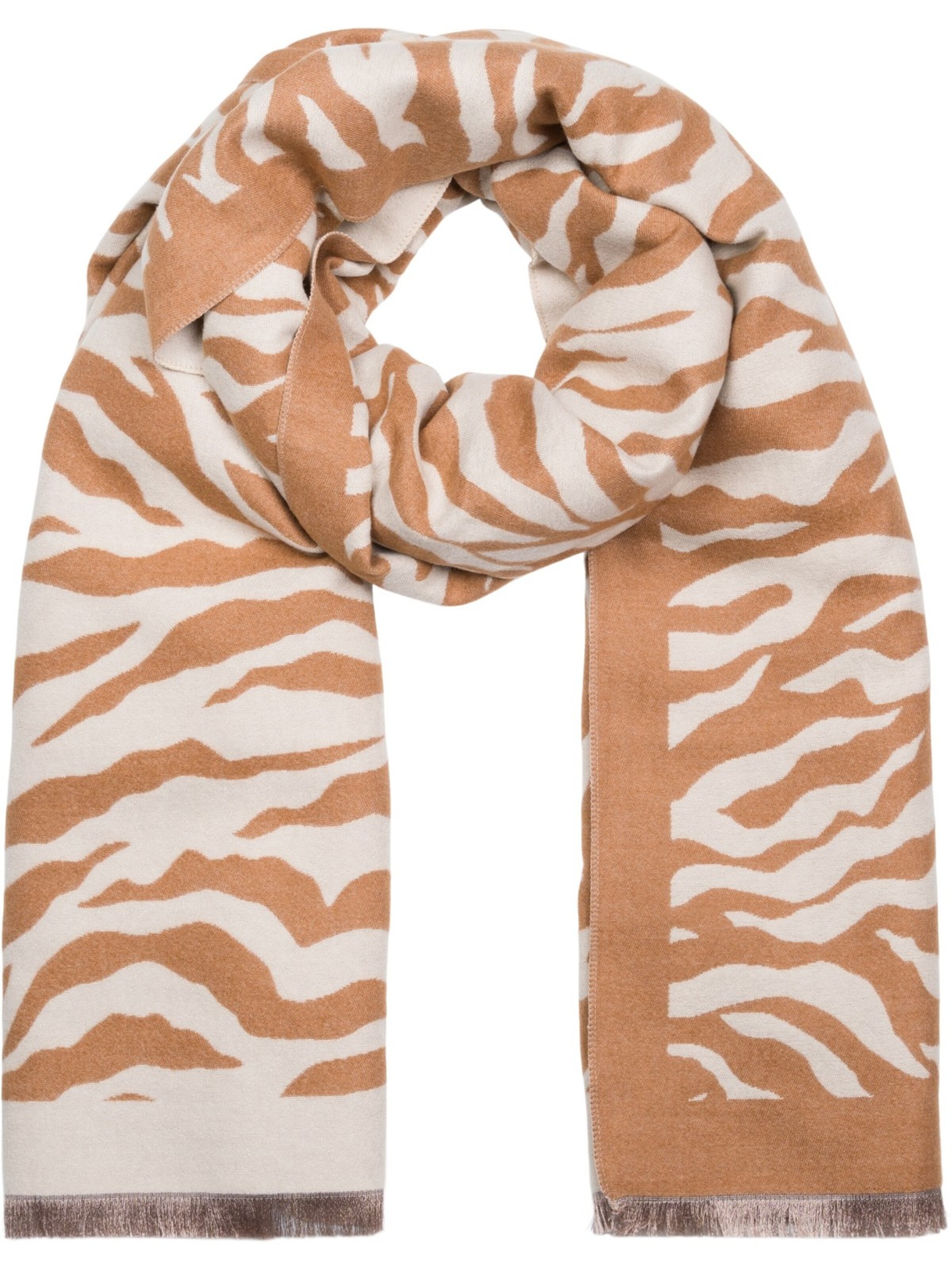 styleBREAKER Schal 'Schal mit Zebra Muster'‌‌‌‌‌‌‌ in One Size in beige, Produktansicht