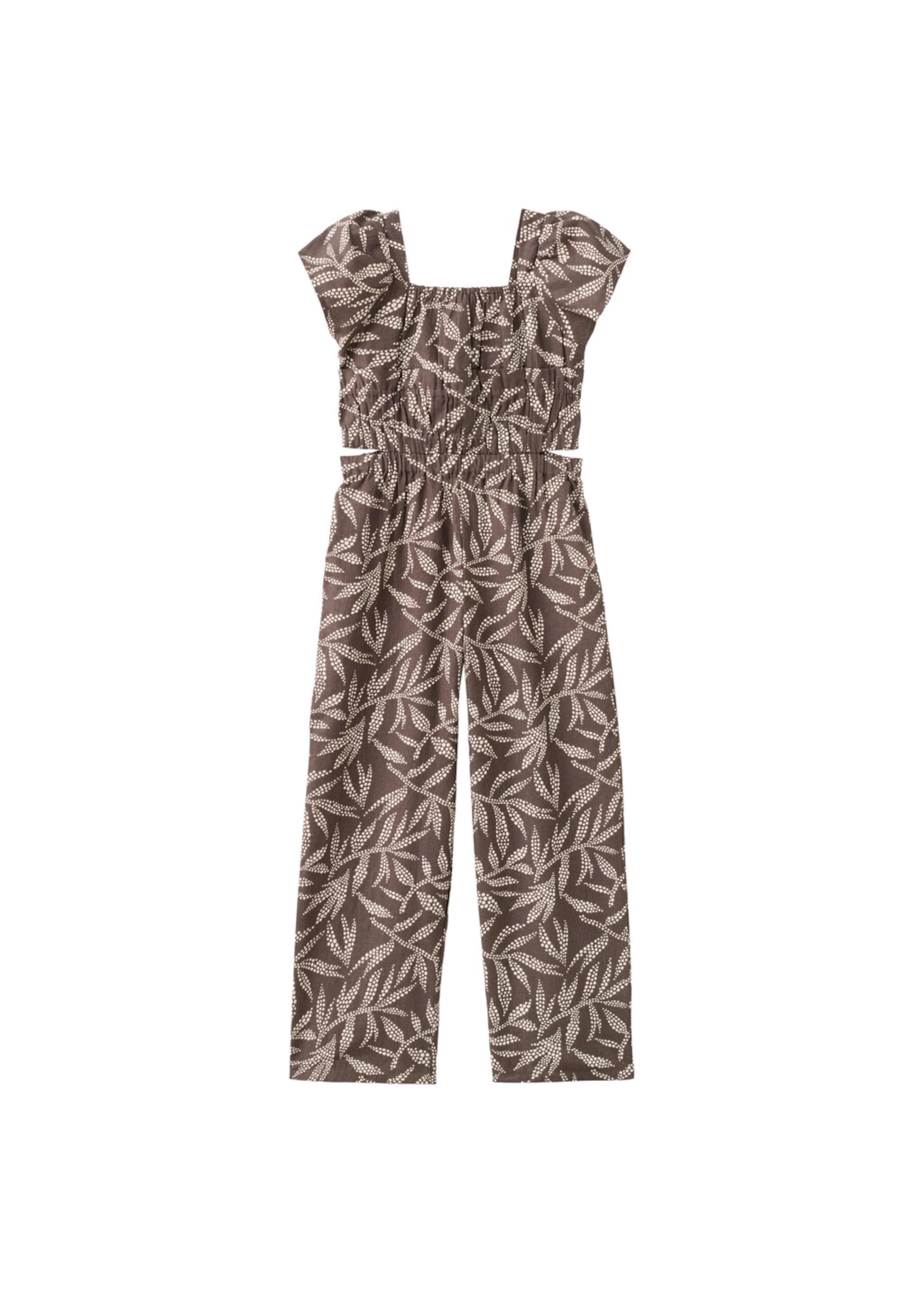 MANGO KIDS Dungarees 'Tessa' in Brown: front